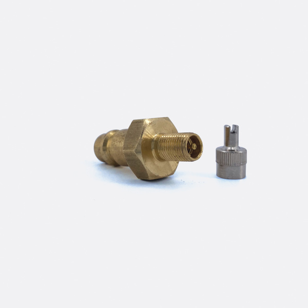 Auto outlet quick coupling for balloon valve