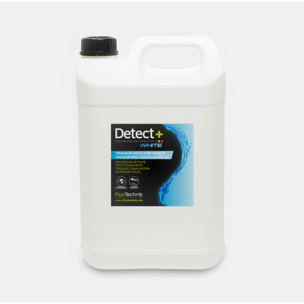 Leak detection tracer - FLUORESCENT COLORLESS liquid leak test concentrate - DETECT + WHITE